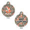 Foxy Mama Round Pet Tag - Front & Back