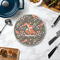Foxy Mama Round Stone Trivet - In Context View