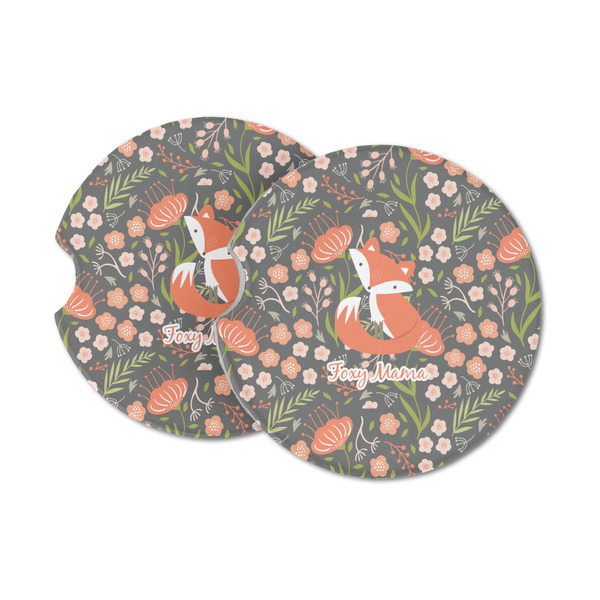 Custom Foxy Mama Sandstone Car Coasters