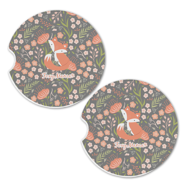 Foxy Mama Sandstone Car Coasters - Set of 2