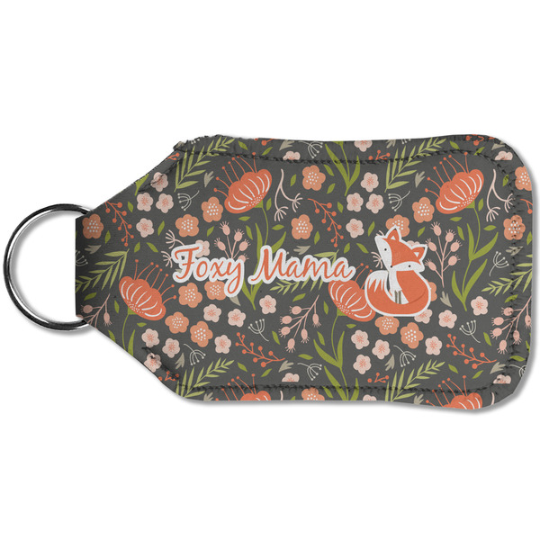 Foxy Mama Sanitizer Holder Keychain - Small (Back)