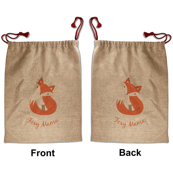 Foxy Mama Santa Bag - Front and Back