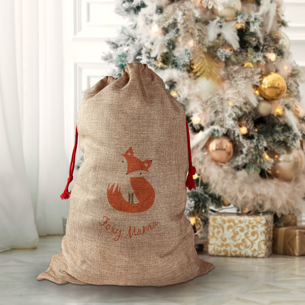 Foxy Mama Santa Bag - Front (stuffed)