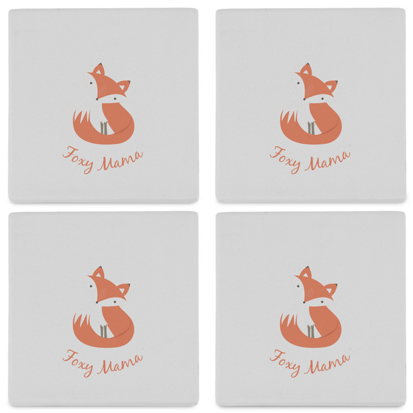 Foxy Mama Set of 4 Sandstone Coasters - See All 4 View