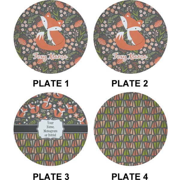 Foxy Mama Set of Appetizer / Dessert Plates (Approval)
