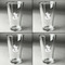 Foxy Mama Set of Four Engraved Beer Glasses - Individual View