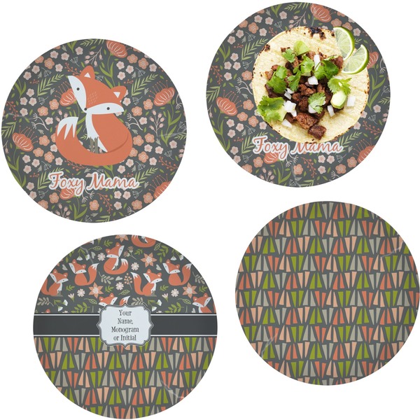 Foxy Mama Set of Lunch / Dinner Plates