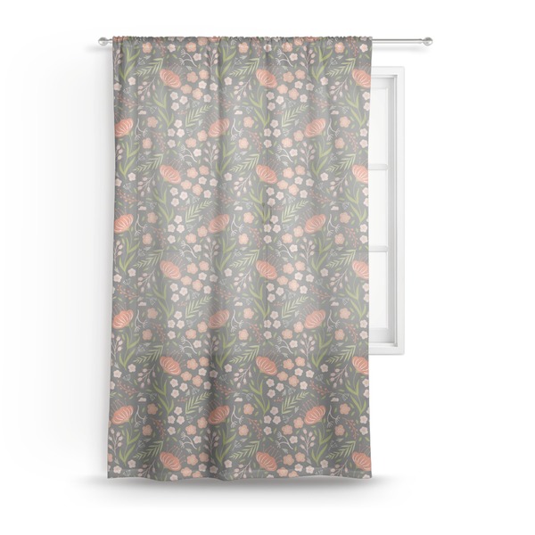 Custom Foxy Mama Sheer Curtain - 50"x84"