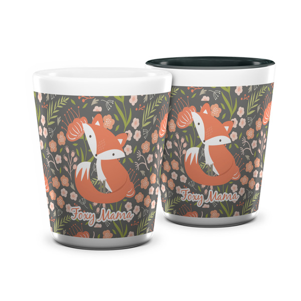 Custom Foxy Mama Ceramic Shot Glass - 1.5 oz
