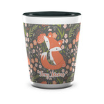 Foxy Mama Ceramic Shot Glass - 1.5 oz - Two Tone - Set of 4