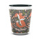 Foxy Mama Ceramic Shot Glass - 1.5 oz - Two Tone - Set of 4
