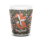 Foxy Mama Ceramic Shot Glass - 1.5 oz - White - Set of 4