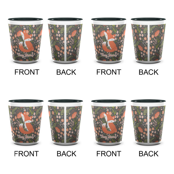 Foxy Mama Shot Glassess - Two Tone - Set of 4 - APPROVAL