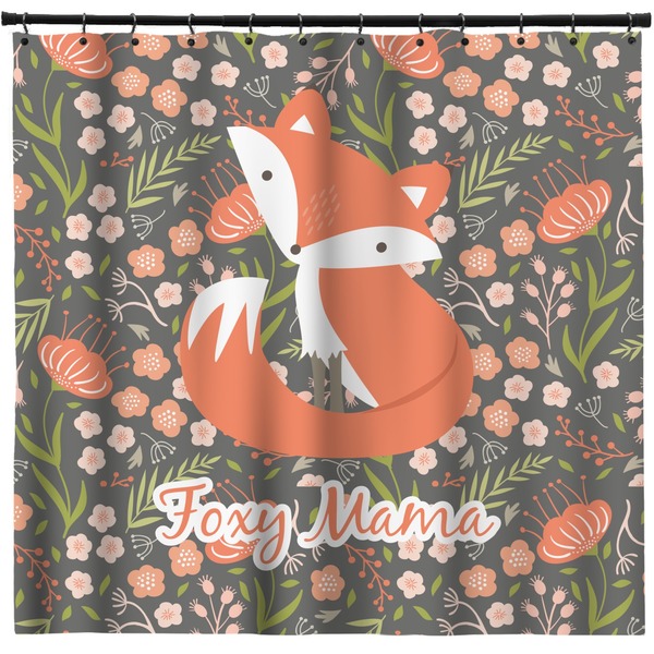Custom Foxy Mama Shower Curtain