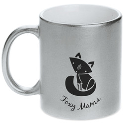 Foxy Mama Metallic Silver Mug