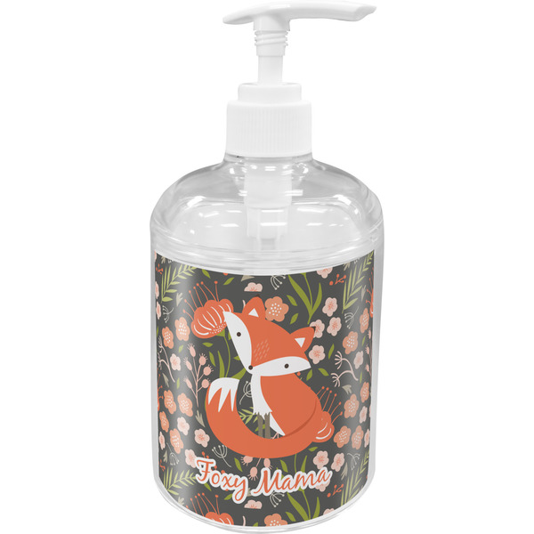 Custom Foxy Mama Acrylic Soap & Lotion Bottle