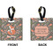 Foxy Mama Square Luggage Tag (Front + Back)