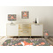 Foxy Mama Square Wall Decal Wooden Desk