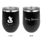Foxy Mama Stainless Wine Tumblers - Black - Double Sided - Approval