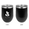 Foxy Mama Stainless Wine Tumblers - Black - Single Sided - Approval