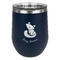 Foxy Mama Stemless Stainless Steel Wine Tumbler - Navy - Double Sided