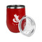 Foxy Mama Stainless Wine Tumblers - Red - Double Sided - Alt View