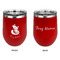 Foxy Mama Stainless Wine Tumblers - Red - Double Sided - Approval