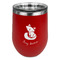 Foxy Mama Stemless Stainless Steel Wine Tumbler - Red - Double Sided