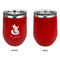Foxy Mama Stainless Wine Tumblers - Red - Single Sided - Approval