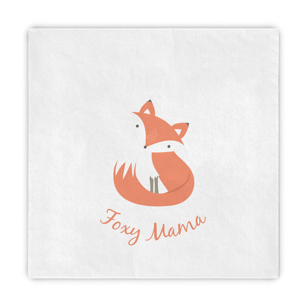 Custom Foxy Mama Decorative Paper Napkins