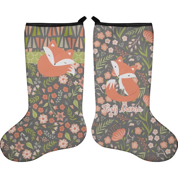 Foxy Mama Stocking - Double-Sided - Approval