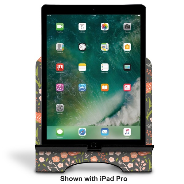 Foxy Mama Stylized Tablet Stand - Front with ipad