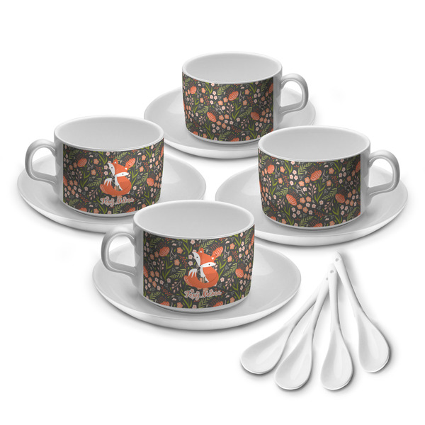 Custom Foxy Mama Tea Cup - Set of 4