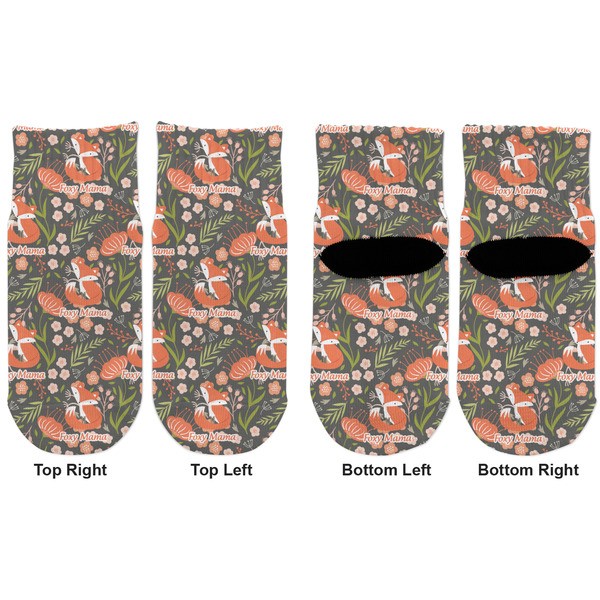 Foxy Mama Toddler Ankle Socks - Double Pair - Front and Back - Apvl