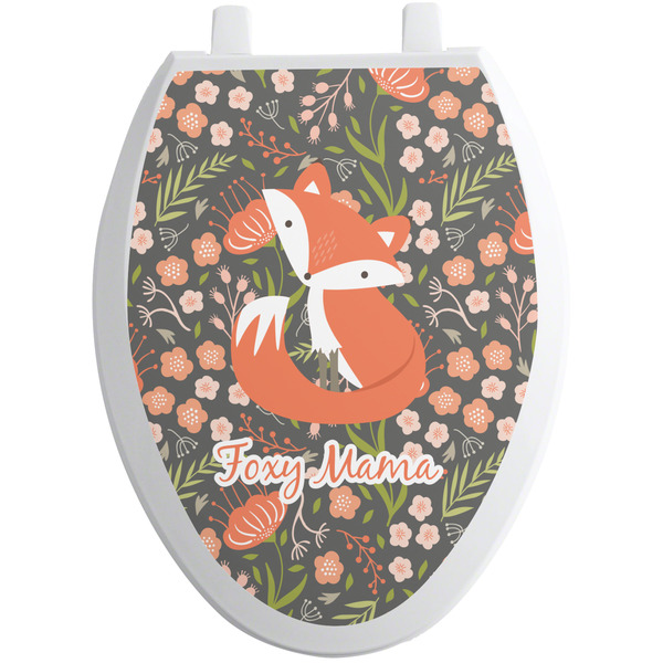Custom Foxy Mama Toilet Seat Decal - Elongated
