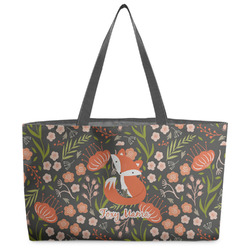 Foxy Mama Beach Totes Bag - w/ Black Handles