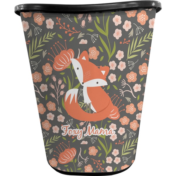 Foxy Mama Trash Can Black