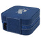 Foxy Mama Travel Jewelry Boxes - Leather - Navy Blue - View from Rear