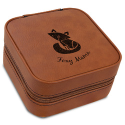 Foxy Mama Travel Jewelry Box - Rawhide Leather