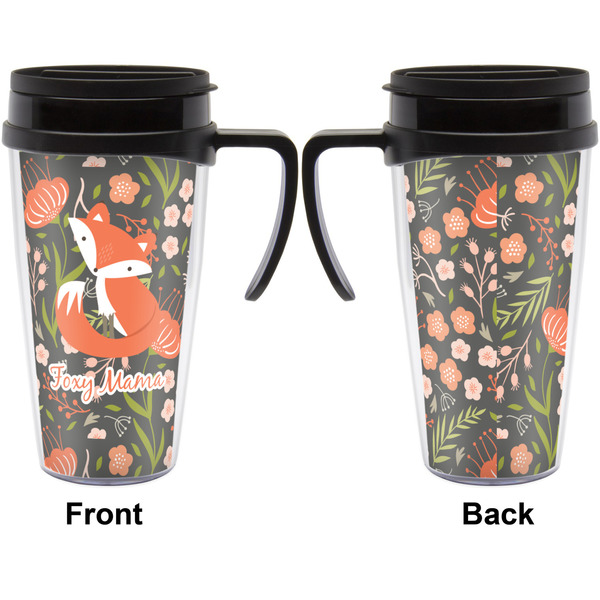 Foxy Mama Travel Mug with Black Handle - Approval