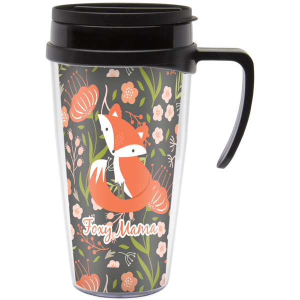 Custom Foxy Mama Acrylic Travel Mug with Handle