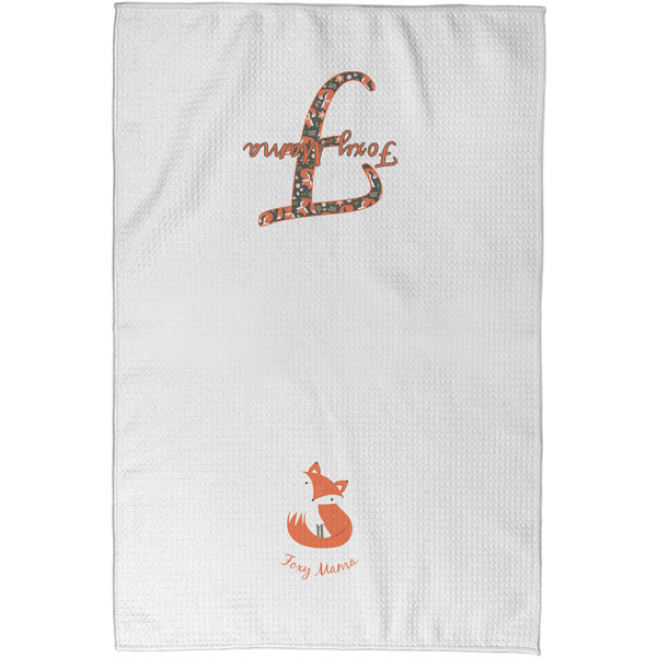 Foxy Mama Waffle Towel - Partial Print - Approval Image