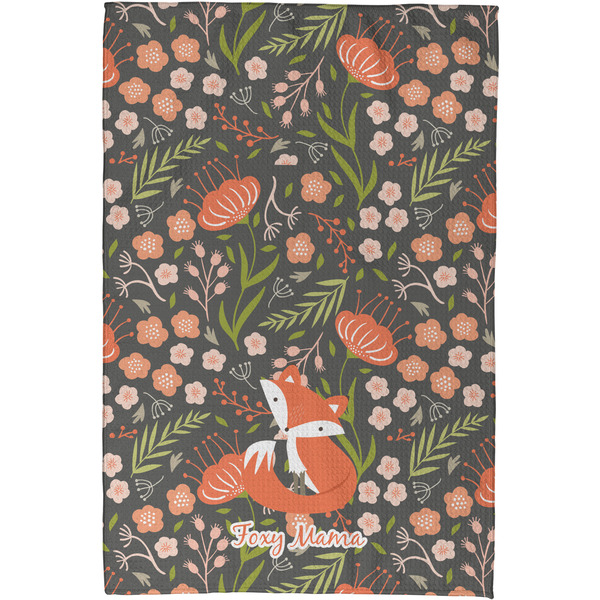 Foxy Mama Waffle Weave Towel - Full Color Print - Approval Image
