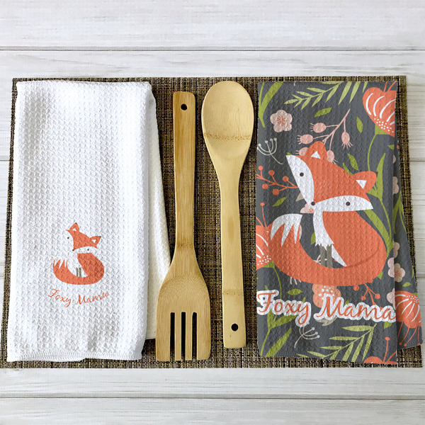 Foxy Mama Waffle Weave Towels - 2 Print Styles