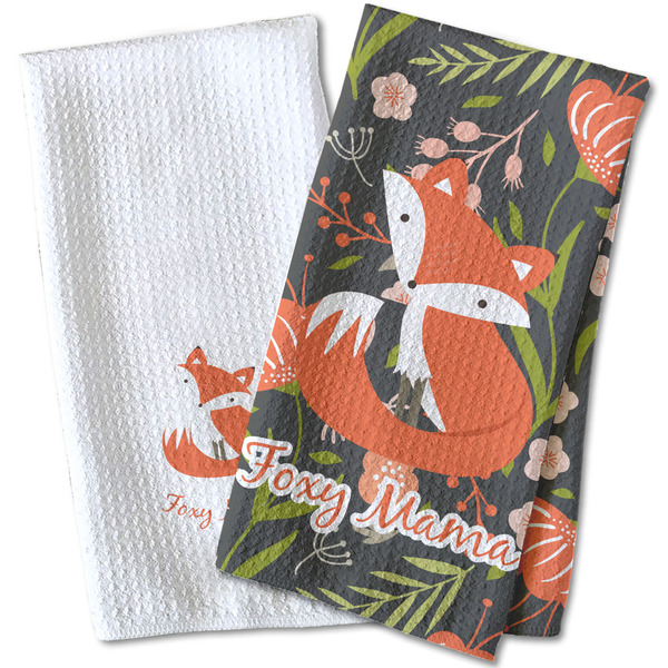 Foxy Mama Waffle Weave Towels - Two Print Styles