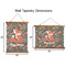 Foxy Mama Wall Hanging Tapestries - Parent/Sizing