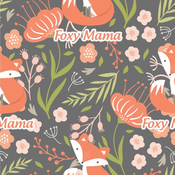 Custom Foxy Mama Wallpaper & Surface Covering (Water Activated 24"x 24" Sample)