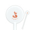 Foxy Mama 5.5" Round Plastic Stir Sticks - White - Single Sided