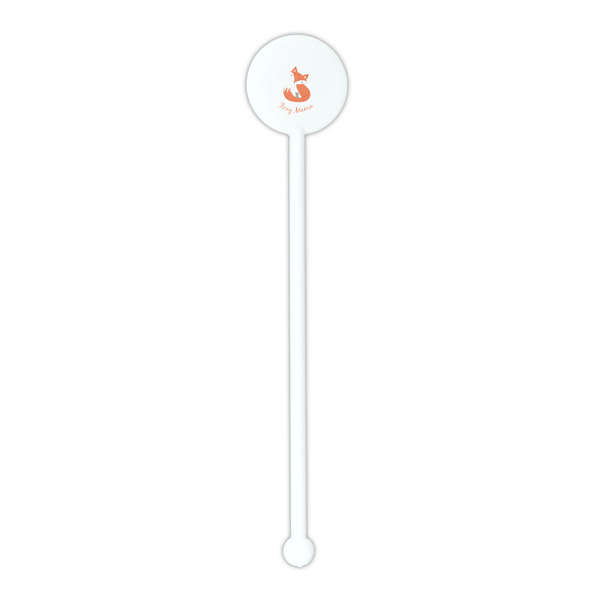 Foxy Mama White Plastic 5.5" Stir Stick - Round - Single Stick