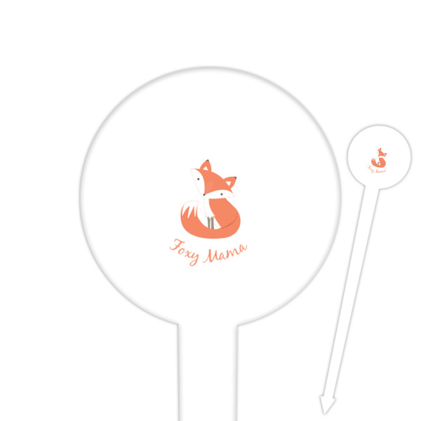 Custom Foxy Mama Round Plastic Food Picks